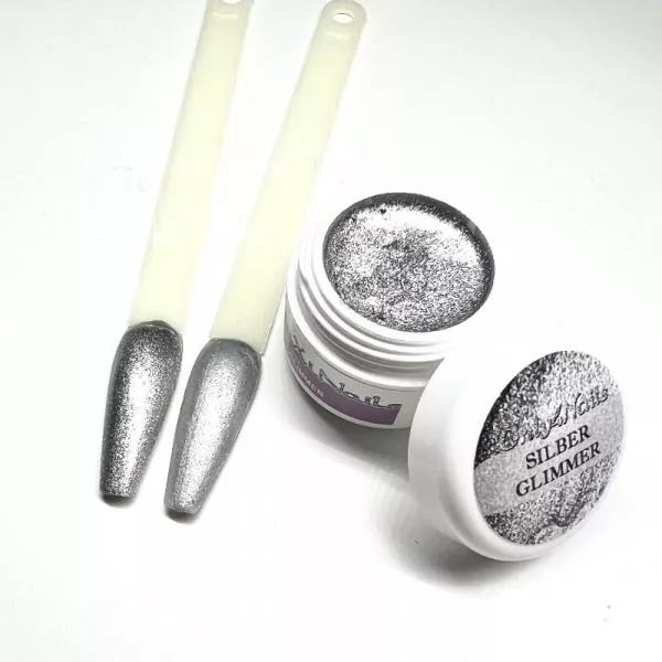 Farbgel Silber Glimmer 5ml für deine Nails